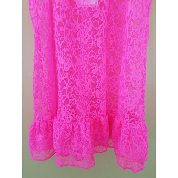 Forever 21 Lace Pink Chemise Lingerie - Picture 12 of 15